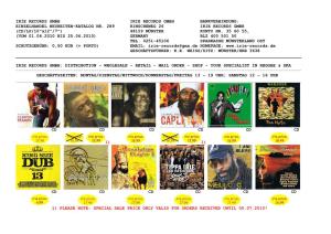 IRIE RECORDS New Release Catalogue 06-10