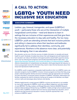 Lgbtq+ Youth Need Inclusive Sex Education