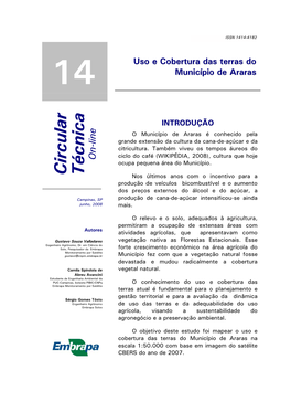 Circular Técnica Nos Últimos Anos Com O Incentivo Para a Produção De Veículos Bicombustível E O Aumento Dos Preços Externos Do Álcool E Do Açúcar, A