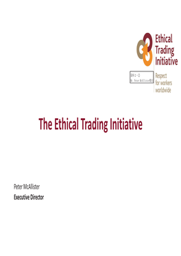 The Ethical Trading Initiative