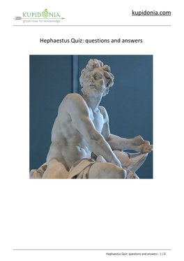Hephaestus Quiz: Questions and Answers