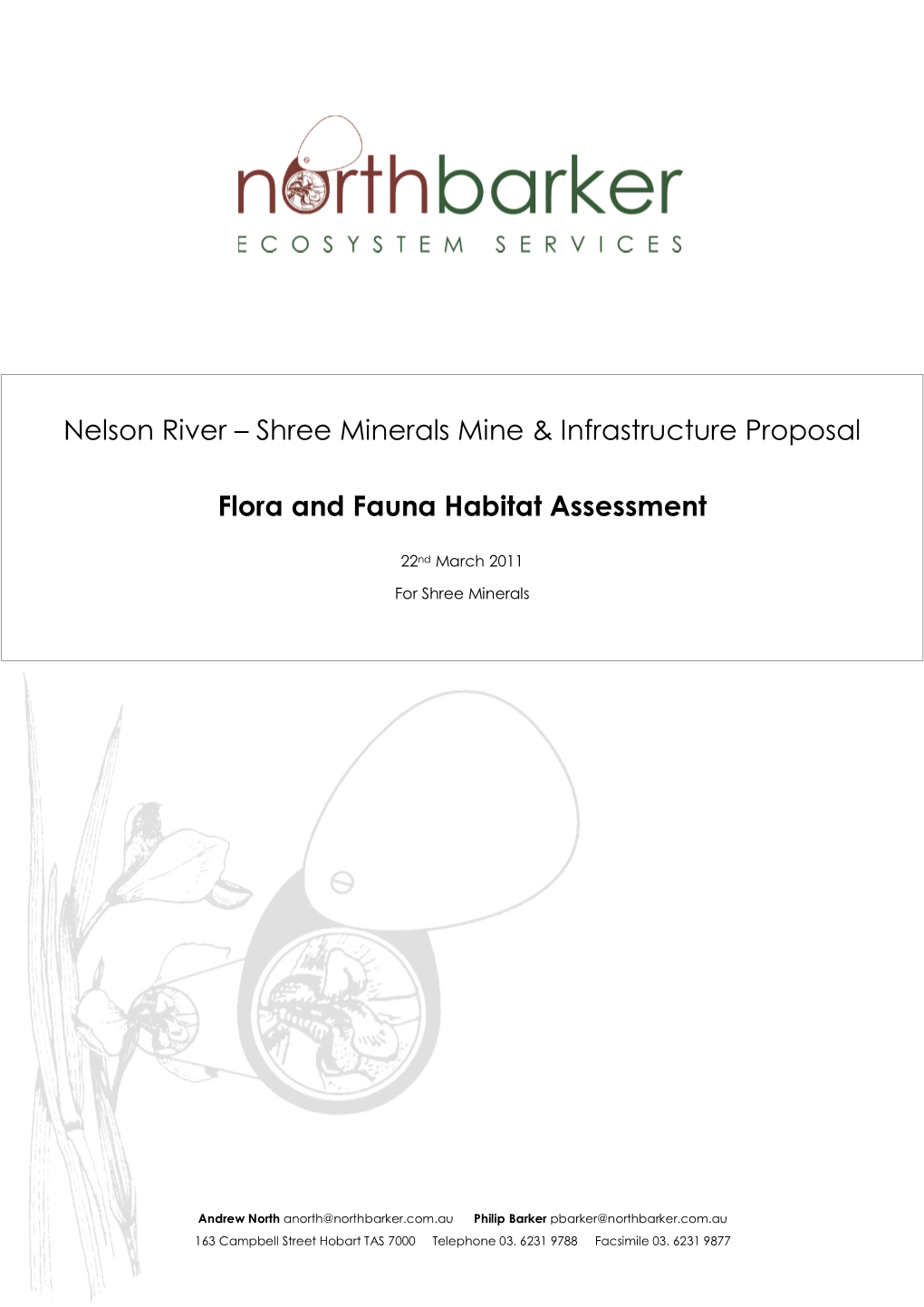 PAS062 Nelson River Flora and Fauna Habitat Assessment