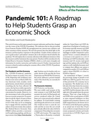 Pandemic 101:A Roadmap to Help Students Grasp an Economic Shock