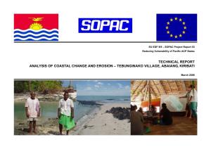 Technical Report, Analysis of Coastal Change and Erosion