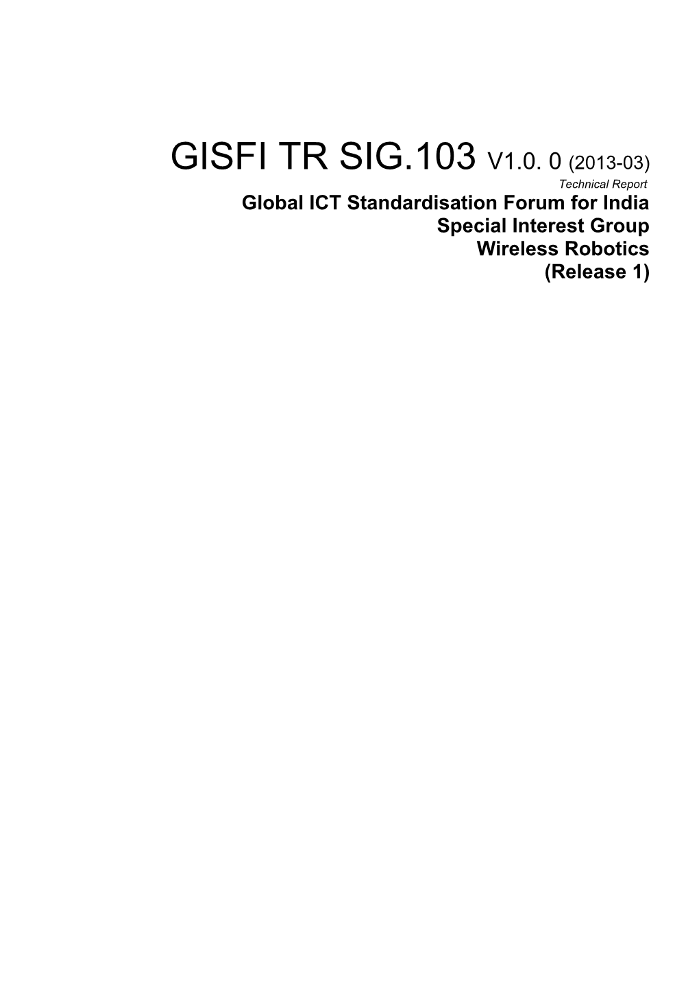 Global ICT Standardisation Forum for India s1