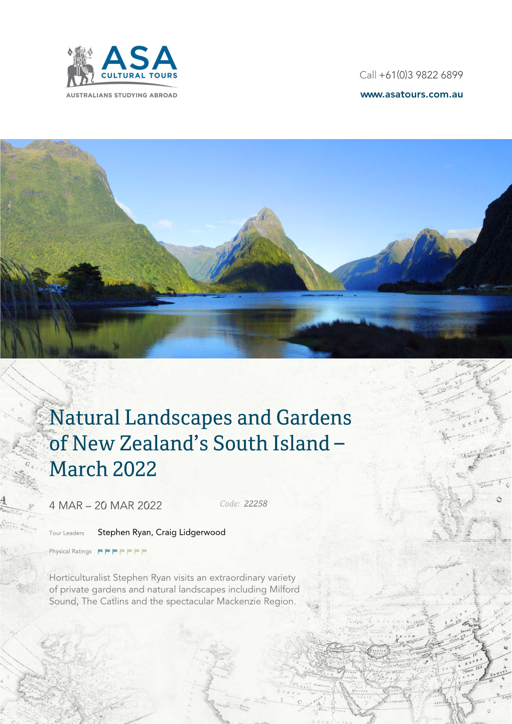 Natural Landscapes and Gardens of New Zealand's South Island