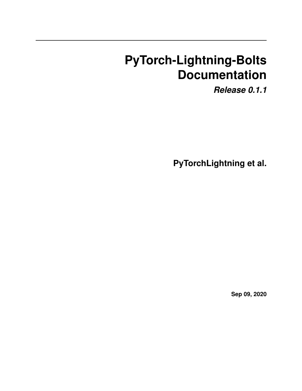 Pytorch-Lightning-Bolts Documentation Release 0.1.1