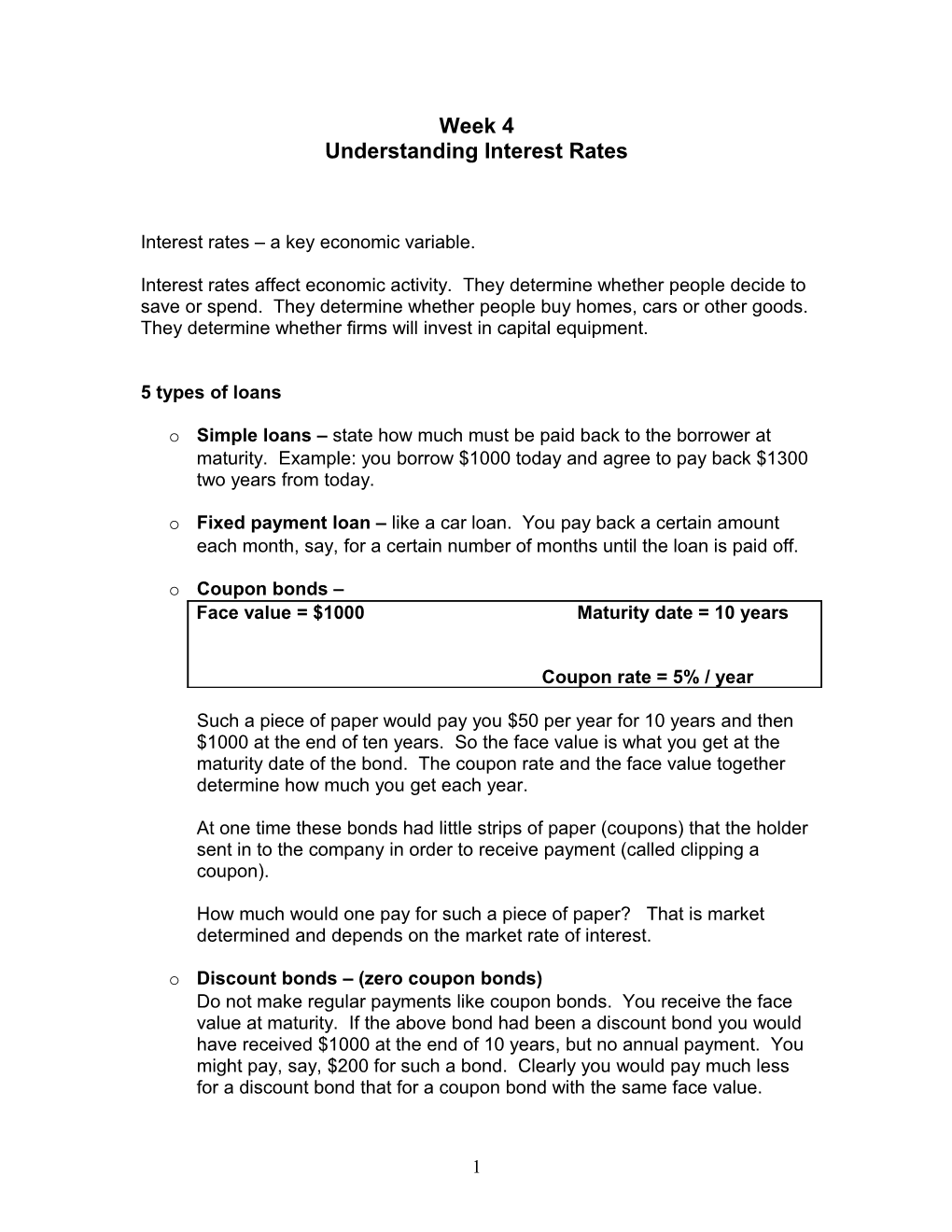 Understanding Interest Rates