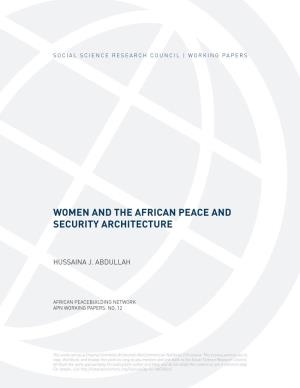 Women and the African Peace and Security Architecture