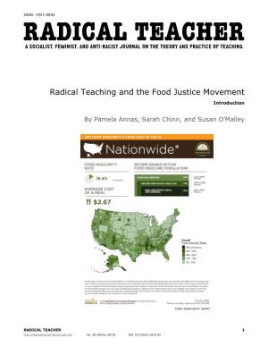Radical Teaching and the Food Justice Movement