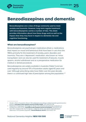 Benzodiazepines and Dementia