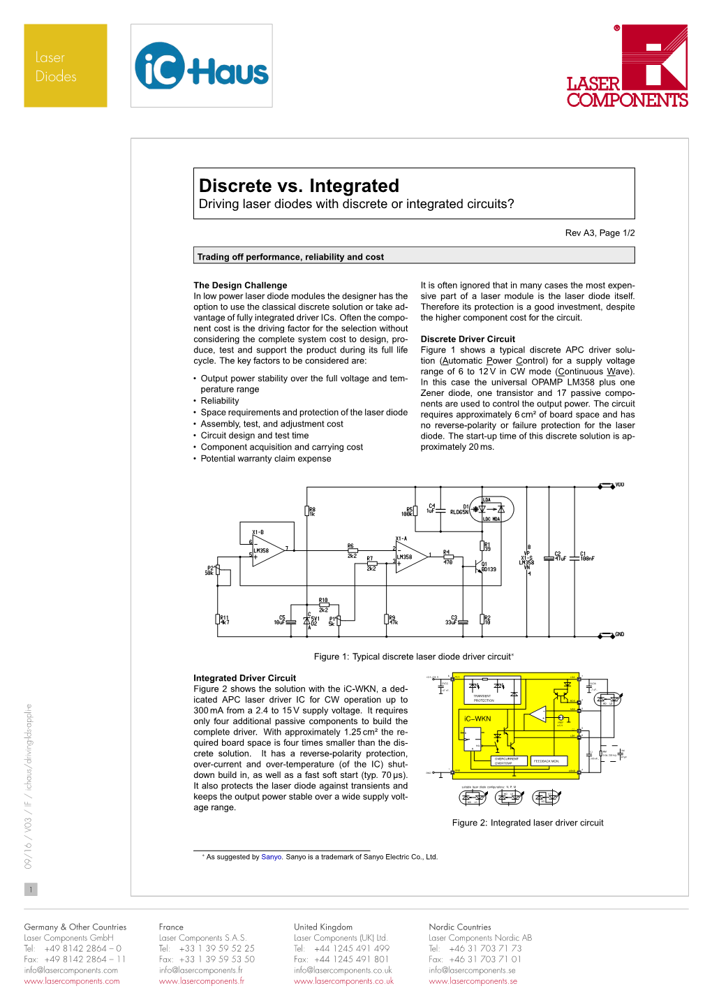 Driving Laser Diodes with Discrete Or Integrated Circuits?