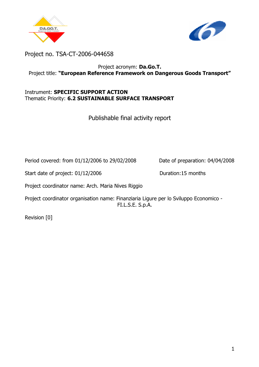 Publishable Final Activity Report