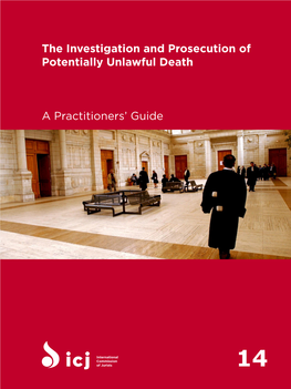 The Investigation and Prosecution of Potentially Unlawful Death a Practitioners' Guide