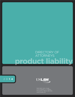 Product Liability Practice Group