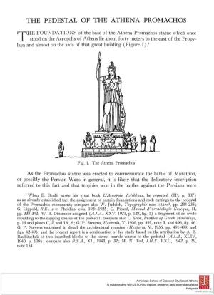 The Pedestal of the Athena Promachos 109