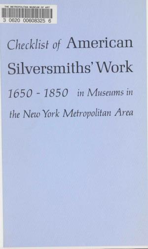 Silversmiths' Work
