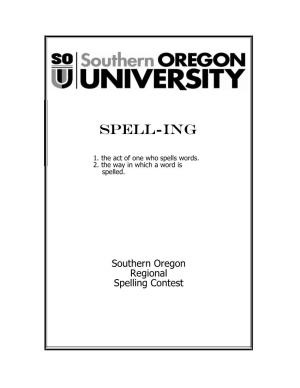 Spelling Booklet