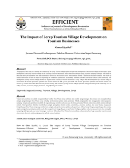 Efficient Vol 4 (1) (2021): 1006-1020 DOI