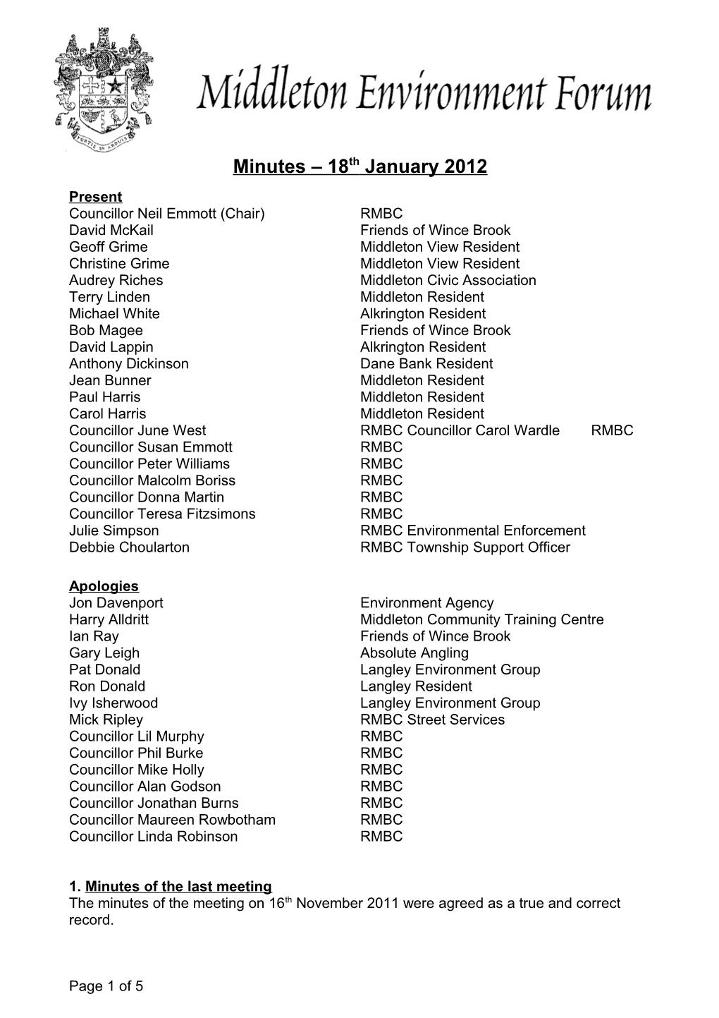 Middleton Environment Forum