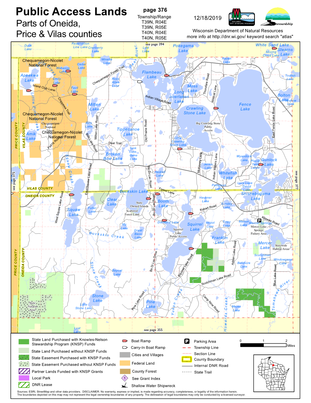 Vilas Counties T40N, R05E More Info at Keyword Search 