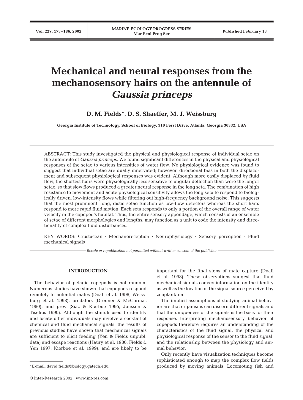 Marine Ecology Progress Series 227:173