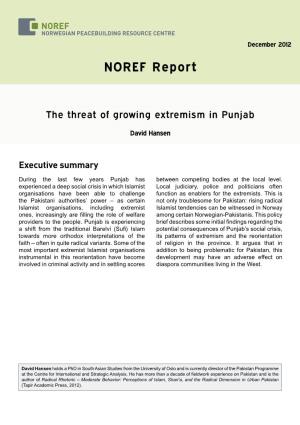 The Threat of Growing Extremism in Punjab