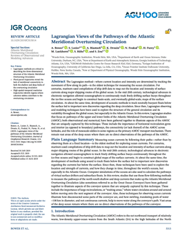 Lagrangian Views of the Pathways of the Atlantic Meridional Overturning