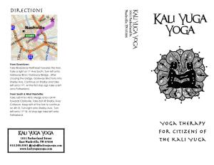 Directions Kali Yuga Yoga