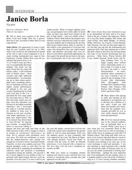 Janice Borla Vocalist
