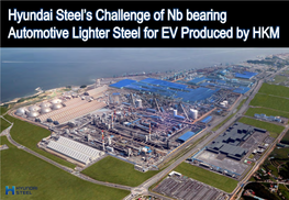 Hyundai Steel's Challenge Os Nb Bearing Automotive Lighter Steel for EV