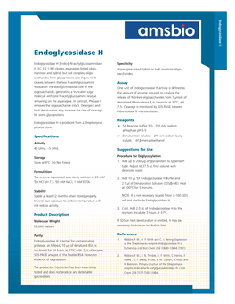 Endoglycosidase H -ME)