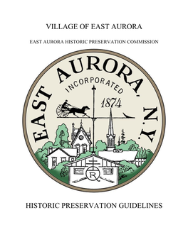 Village of East Aurora Historic Preservation