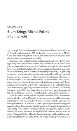 Blum Brings Michel Fokine Into the Fold