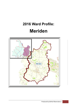 Meriden Ward Profile 2016