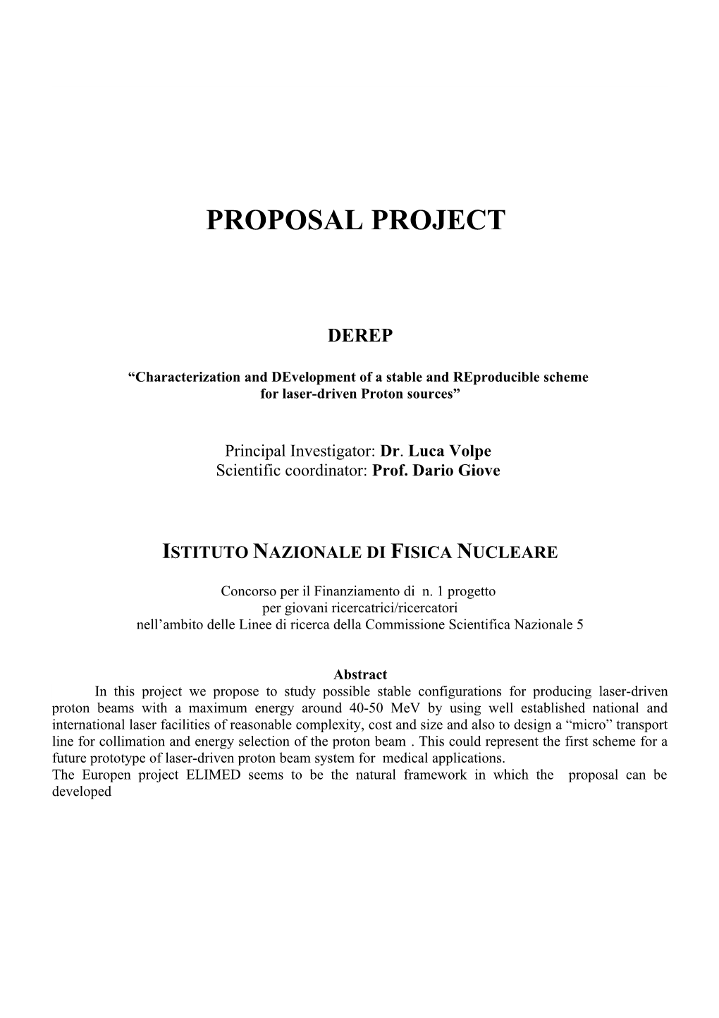 Proposal Project