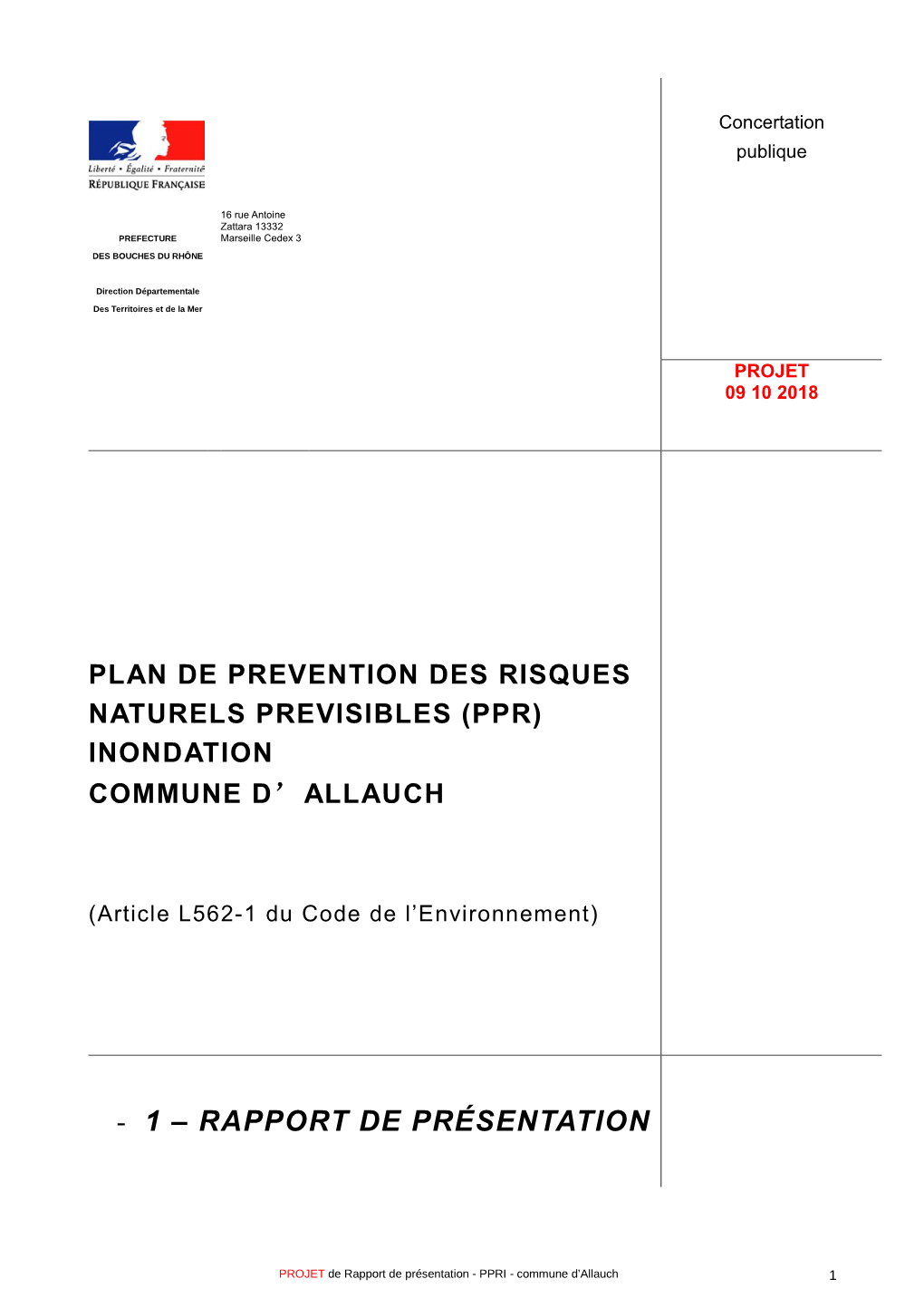 26/09/2018 11:37:28Rapport Ppri Huveaune Allauch Travail V0