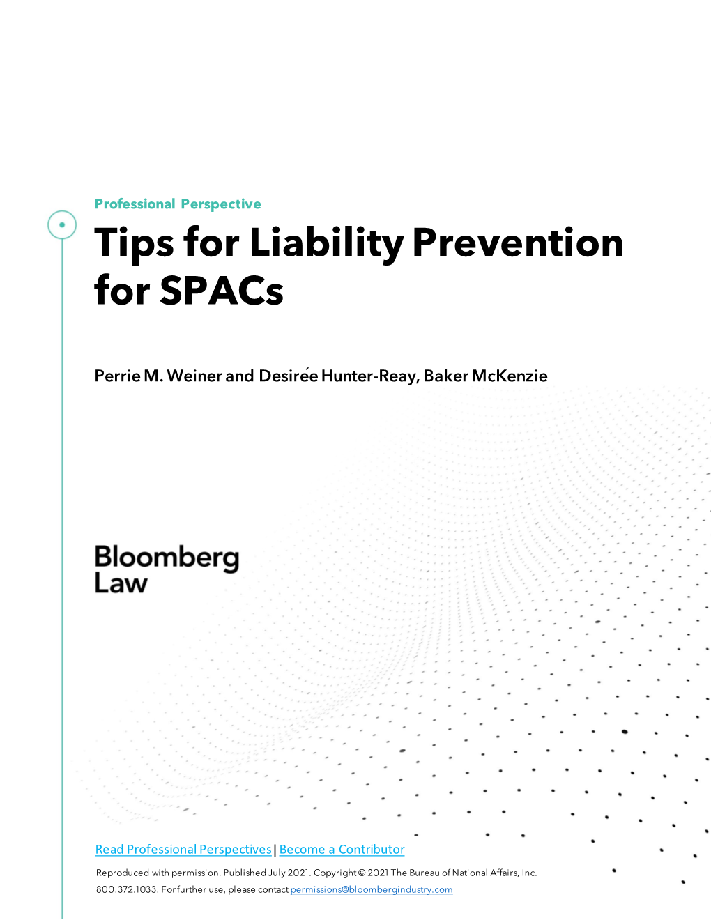 Tips for Liability Prevention for Spacs