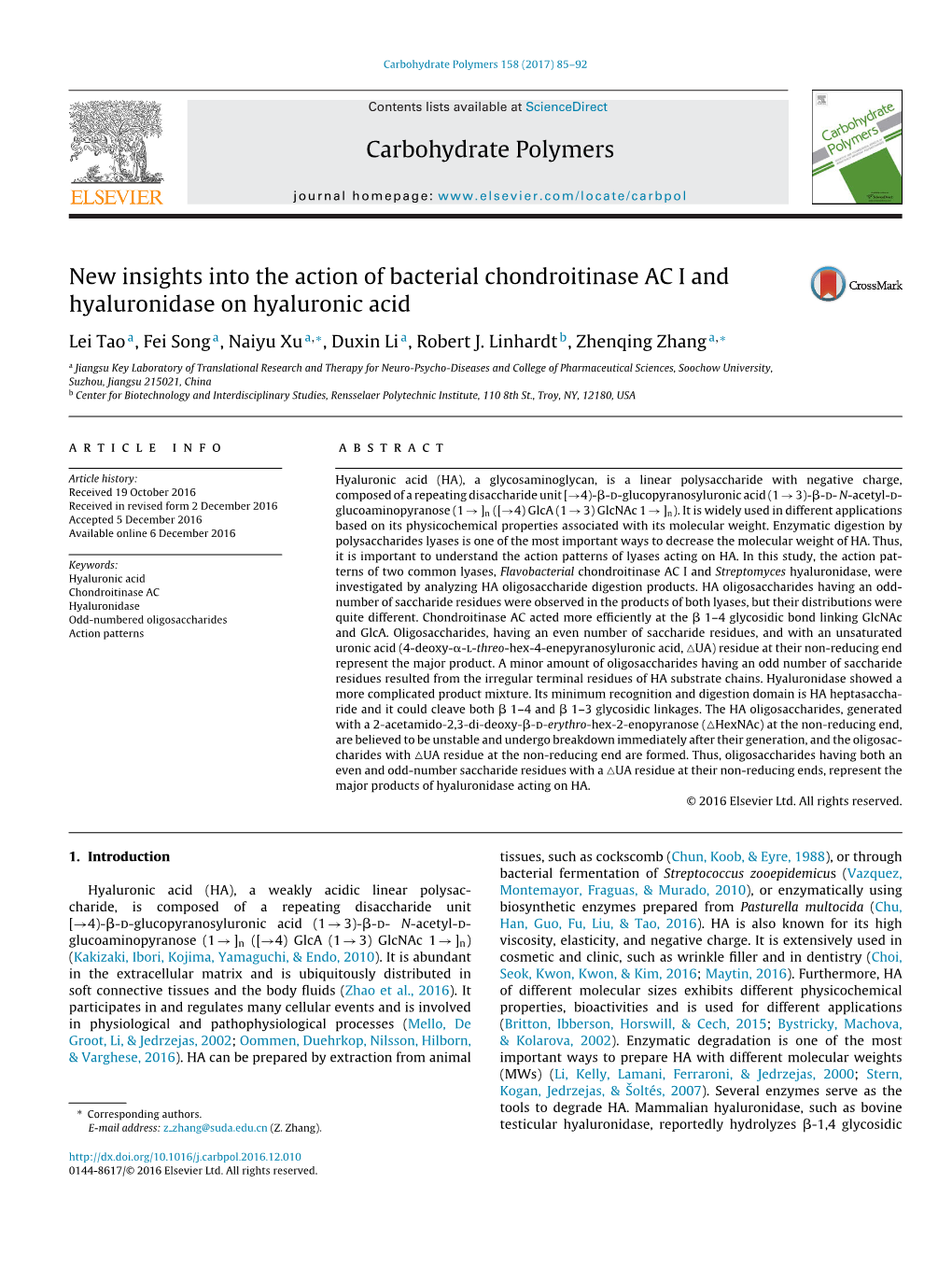 New Insights Into the Action of Bacterial Chondroitinase AC I And