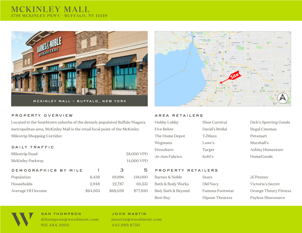 Mckinley Mall 3701 Mckinley Pkwy - Buffalo, Ny 14219