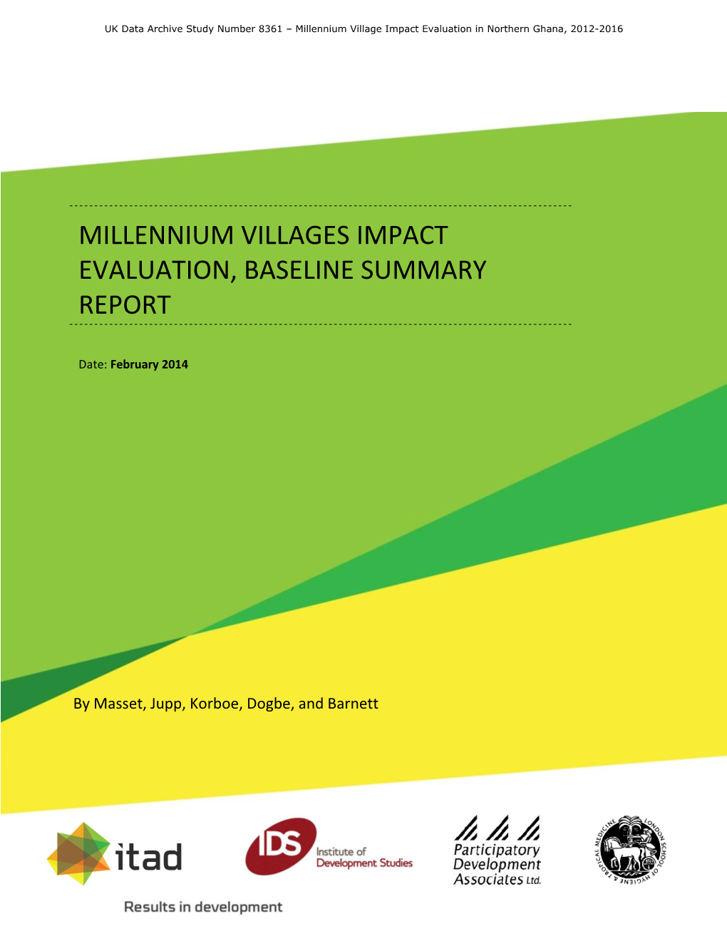 MV Baseline Summary Report