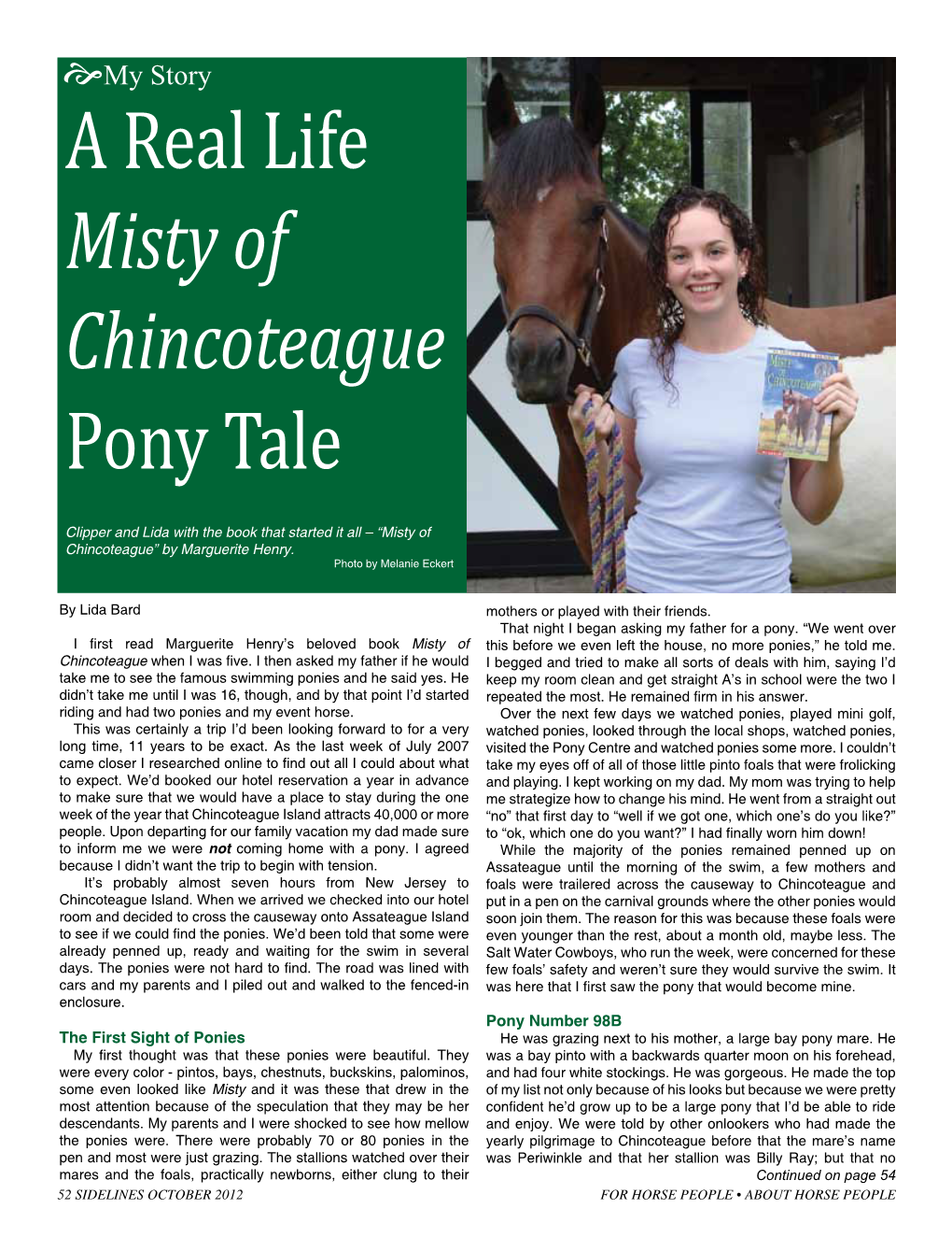 A Real Life Misty of Chincoteague Pony Tale