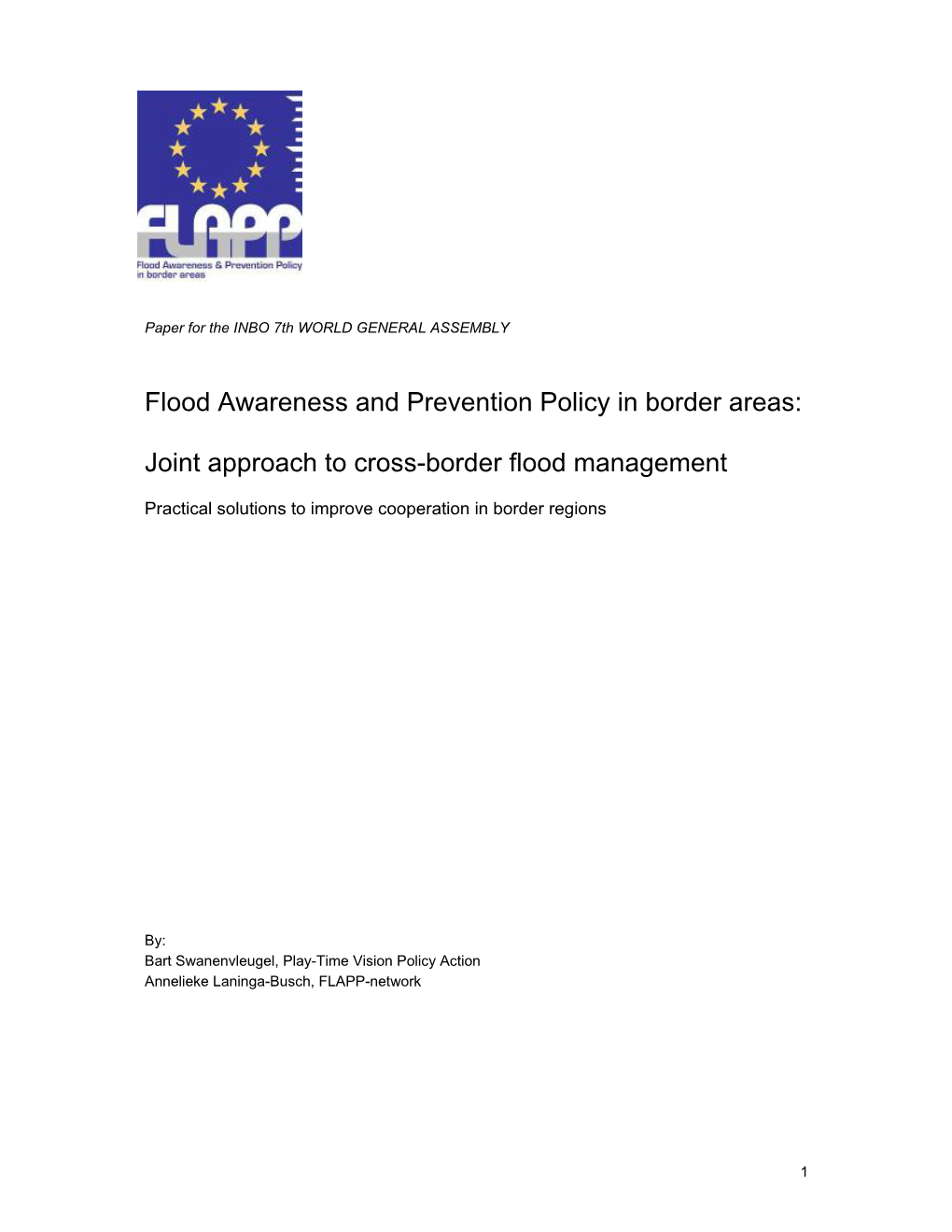 Joint Approach to Cross-Border Flood Management