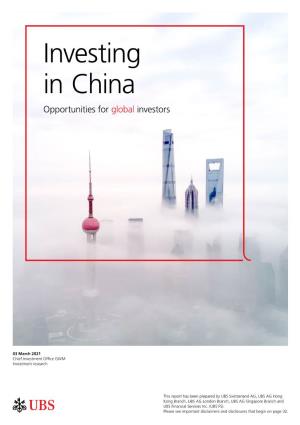 Investing in China Opportunities for Global Investors