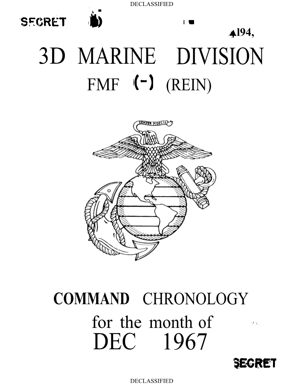 3D Marine Division Dec 1967