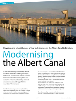 Elevation and Refurbishment of Four Lock Bridges on the Albert Canal in Belgium Modernising the Albert Canal