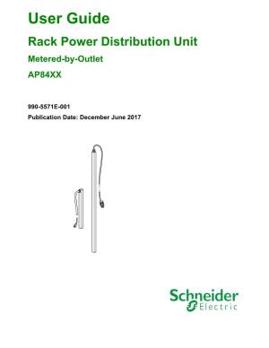 User Guide Rack Power Distribution Unit Metered-By-Outlet AP84XX