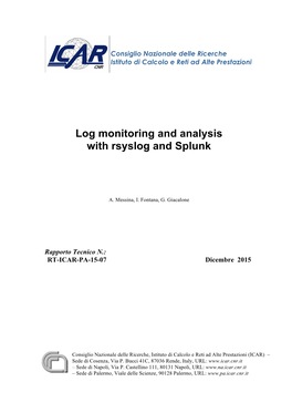 Log Monitoring and Analysis with Rsyslog and Splunk