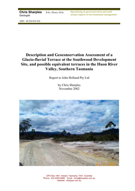 Geo-Conservation Assessment Report ( Pdf )