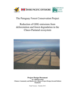 The Paraguay Forest Conservation Project Reduction of GHG